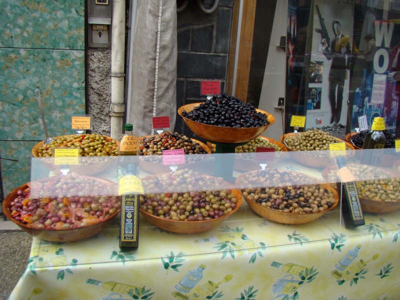 au marché (olives)